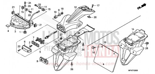 FANALE POSTERIORE CB1000RAA di 2010